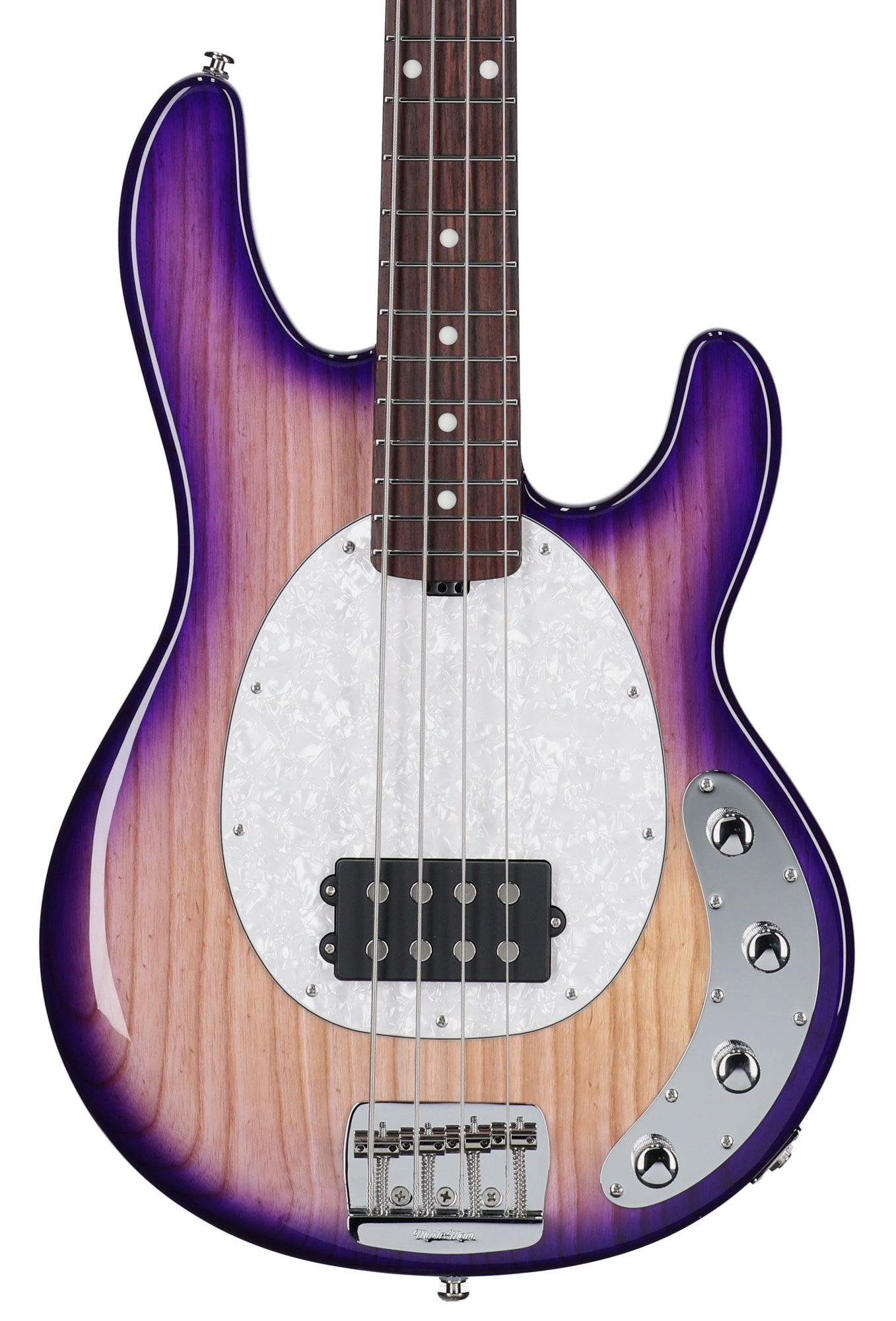 Ernie Ball Music Man StingRay Special 4-String Bass with MONO Purple Sunset