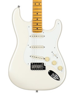 Fender Lincoln Brewster Stratocaster Maple Neck Guitar Olympic Pearl w/Case