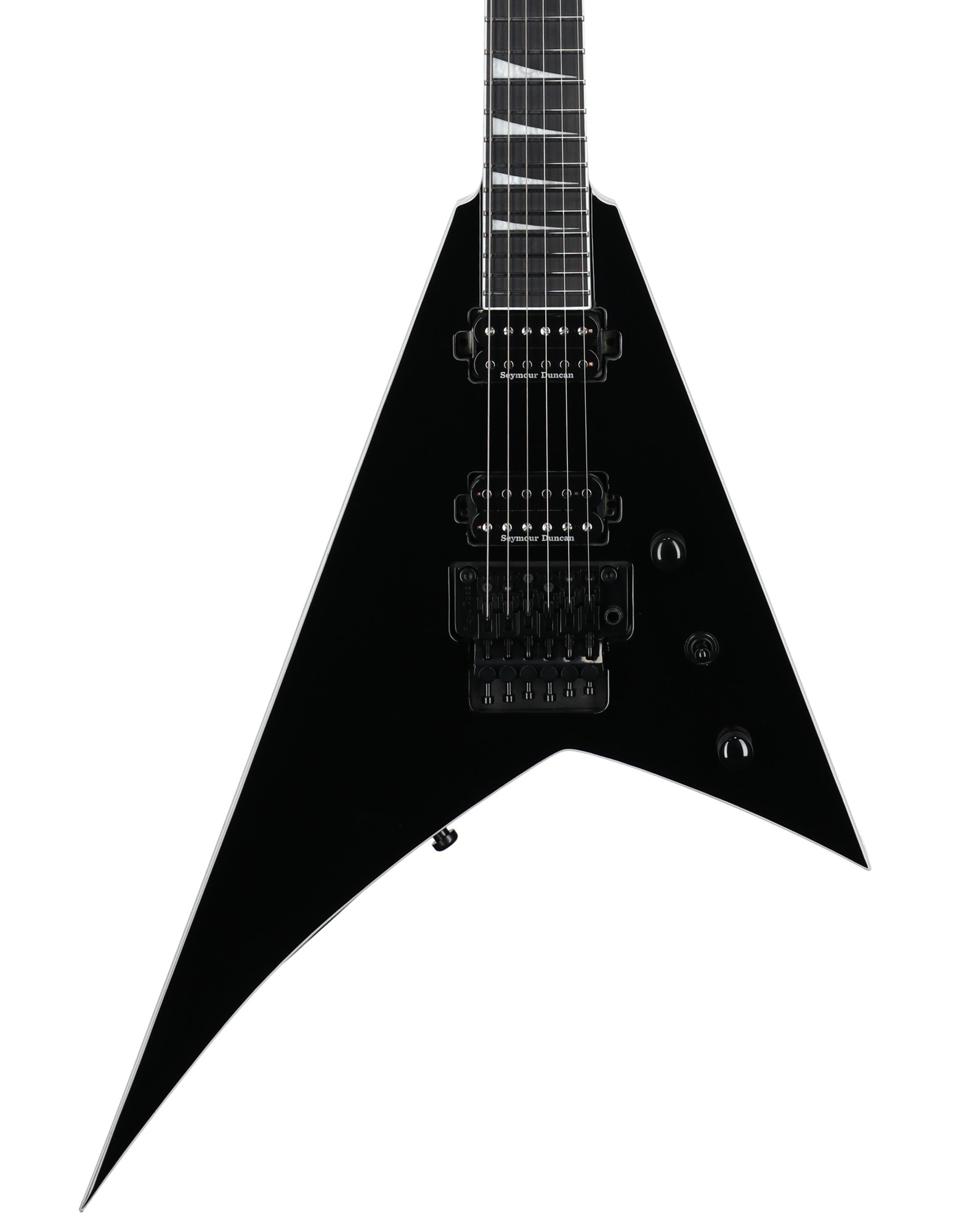 Jackson Pro Plus Series Rhoads RR24 Guitar Deep Black with Gig Bag View 2