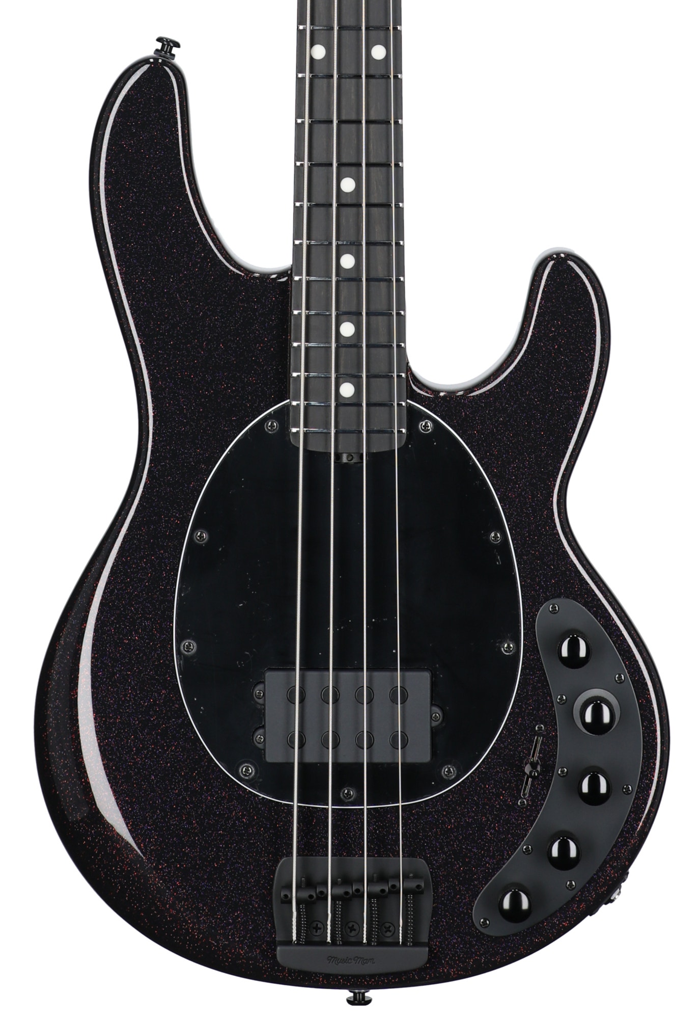 Ernie Ball Music Man DarkRay Bass Guitar with MONO Bag Dark Rainbow