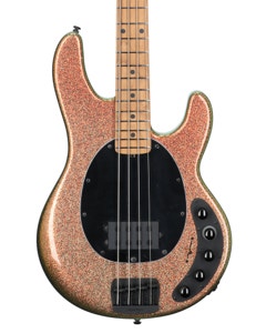 Ernie Ball Music Man DarkRay Bass Guitar with MONO Bag Gold Bar