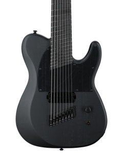 Schecter PT8MS Black Ops 8-String Guitar Satin Black Open Pore