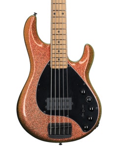 Ernie Ball Music Man DarkRay 5 Bass Guitar with MONO Bag Gold Bar