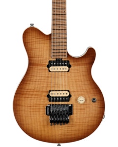 Ernie Ball Music Man Axis Electric Guitar with MONO Honey Pot Flame Top