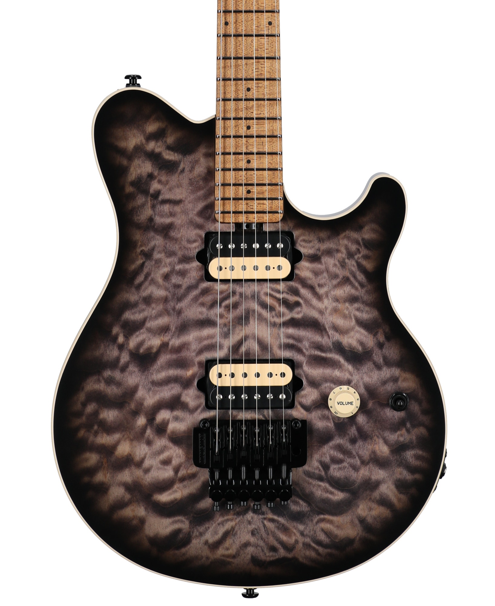Ernie Ball Music Man Axis Electric Guitar with MONO Charcoal Cloud Quilt Top