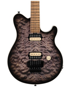 Ernie Ball Music Man Axis Electric Guitar with MONO Charcoal Cloud Quilt Top