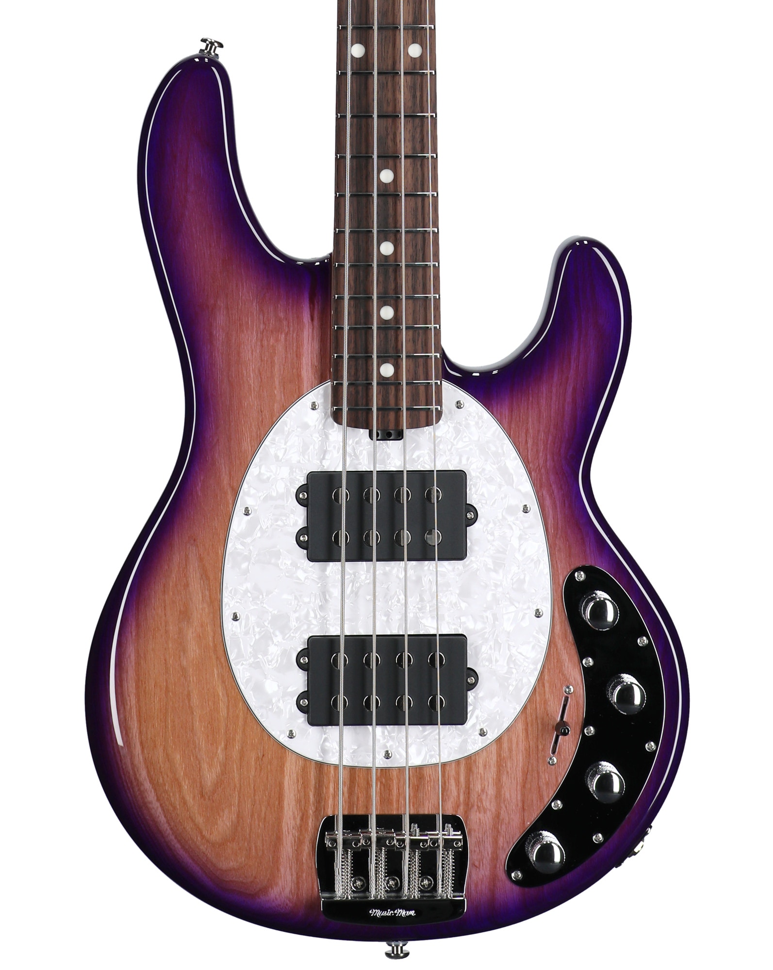 Ernie Ball Music Man StingRay Special HH Bass with MONO Bag Purple Sunset View 2