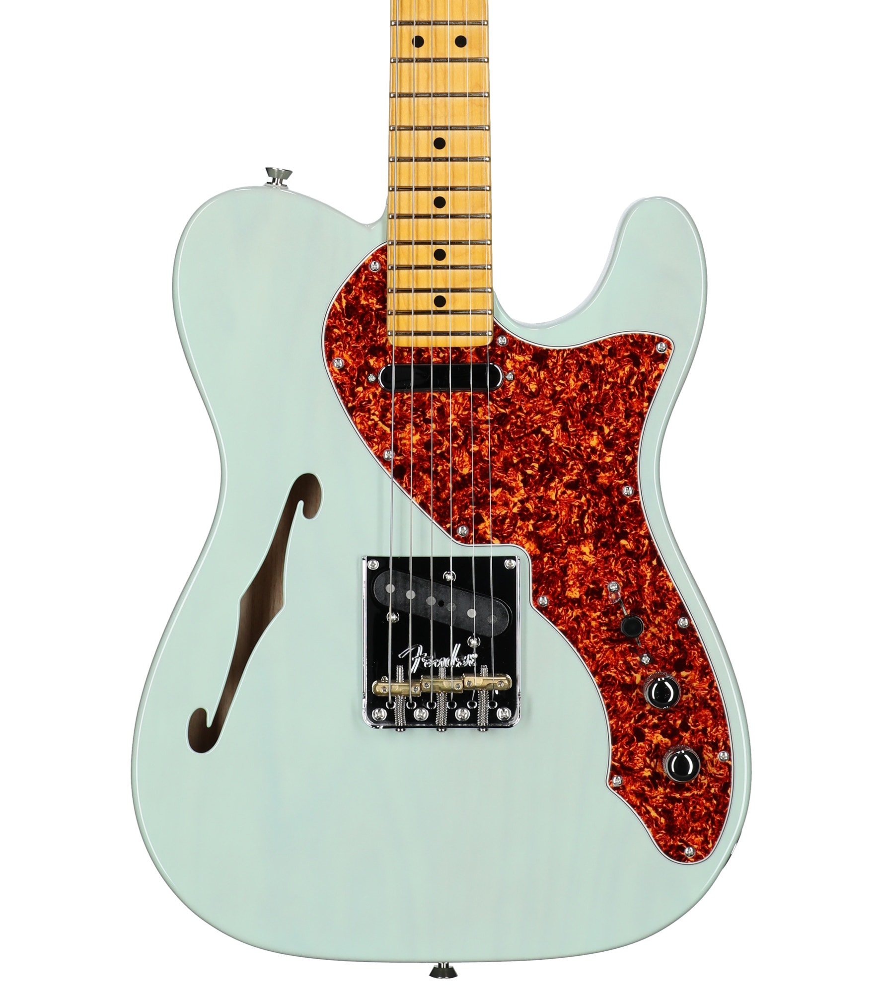 Fender LE American Prof II Telecaster Thinline MN Trans Surf Green with 
Case View 2