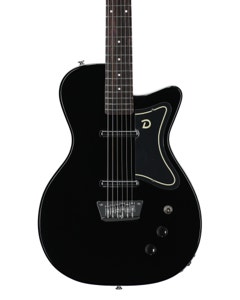 Danelectro 56 Baritone Electric Guitar Black View 2