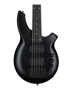 Ernie Ball Music Man Bongo 5 HH Bass Guitar with MONO Bag Stealth Black