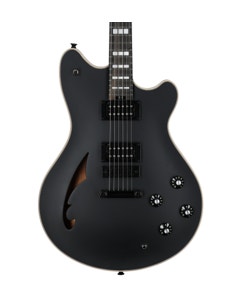 EVH SA-126 Special Semi-Hollow Solid Guitar Stealth Ebony Neck Black w/Case