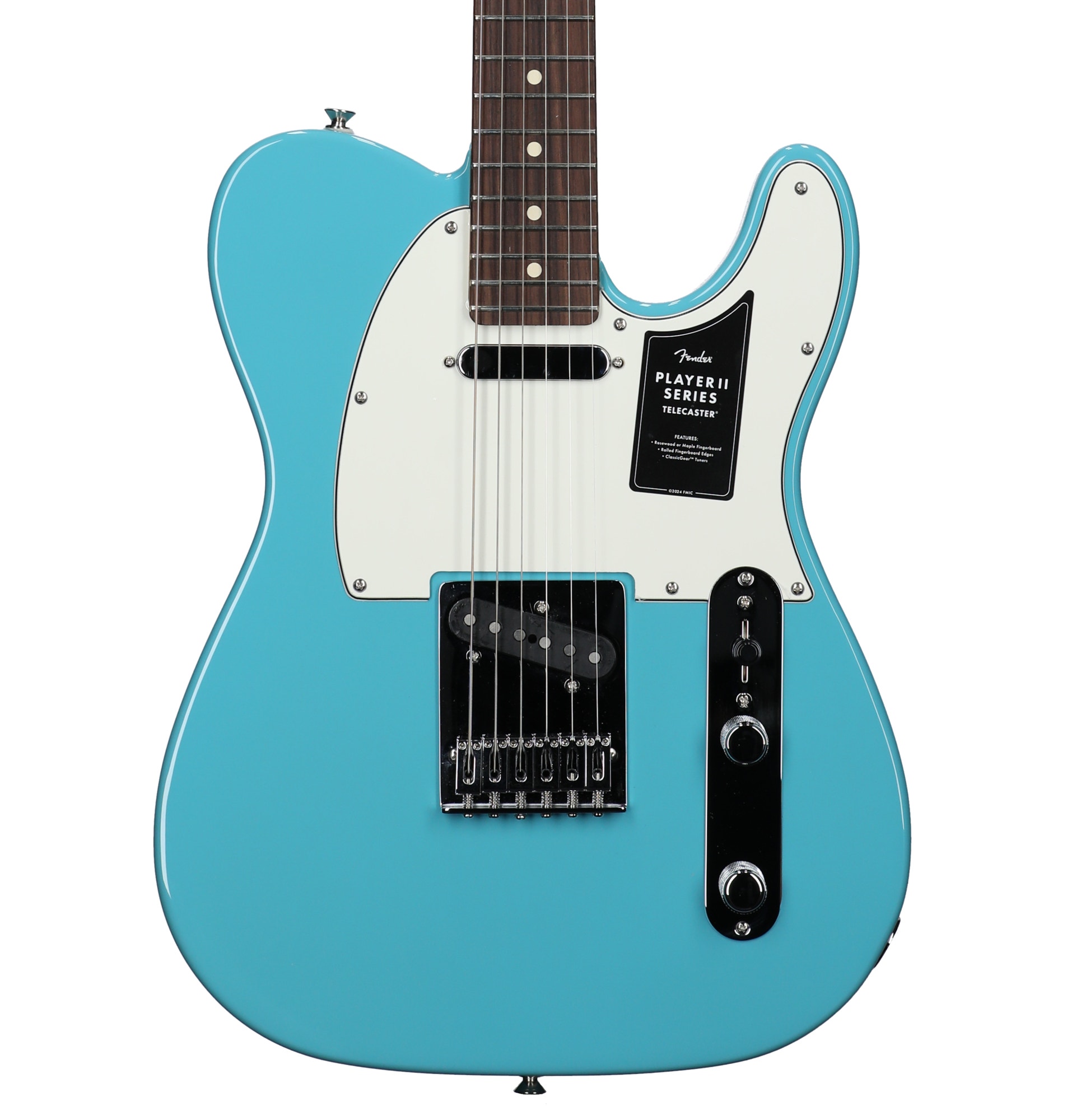 Fender Player II Telecaster Guitar Rosewood Neck Aquatone Blue