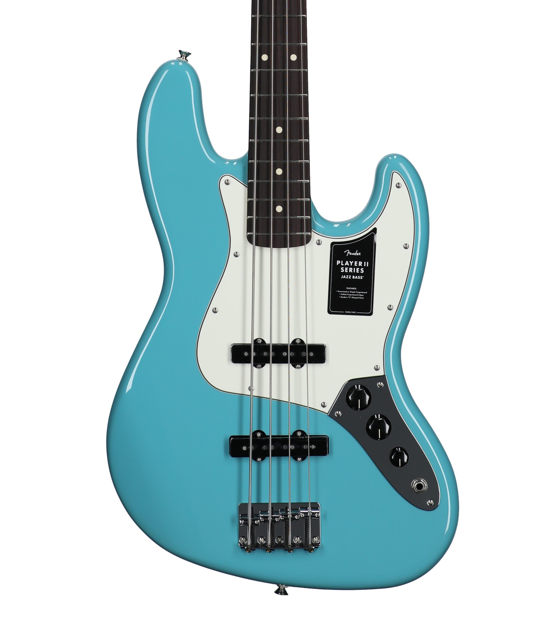 Fender Player II Jazz Bass Guitar Rosewood Neck Aquatone Blue