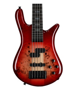 Spector Euro 5 Custom 5-String Bass Guitar Natural Red Burst Gloss