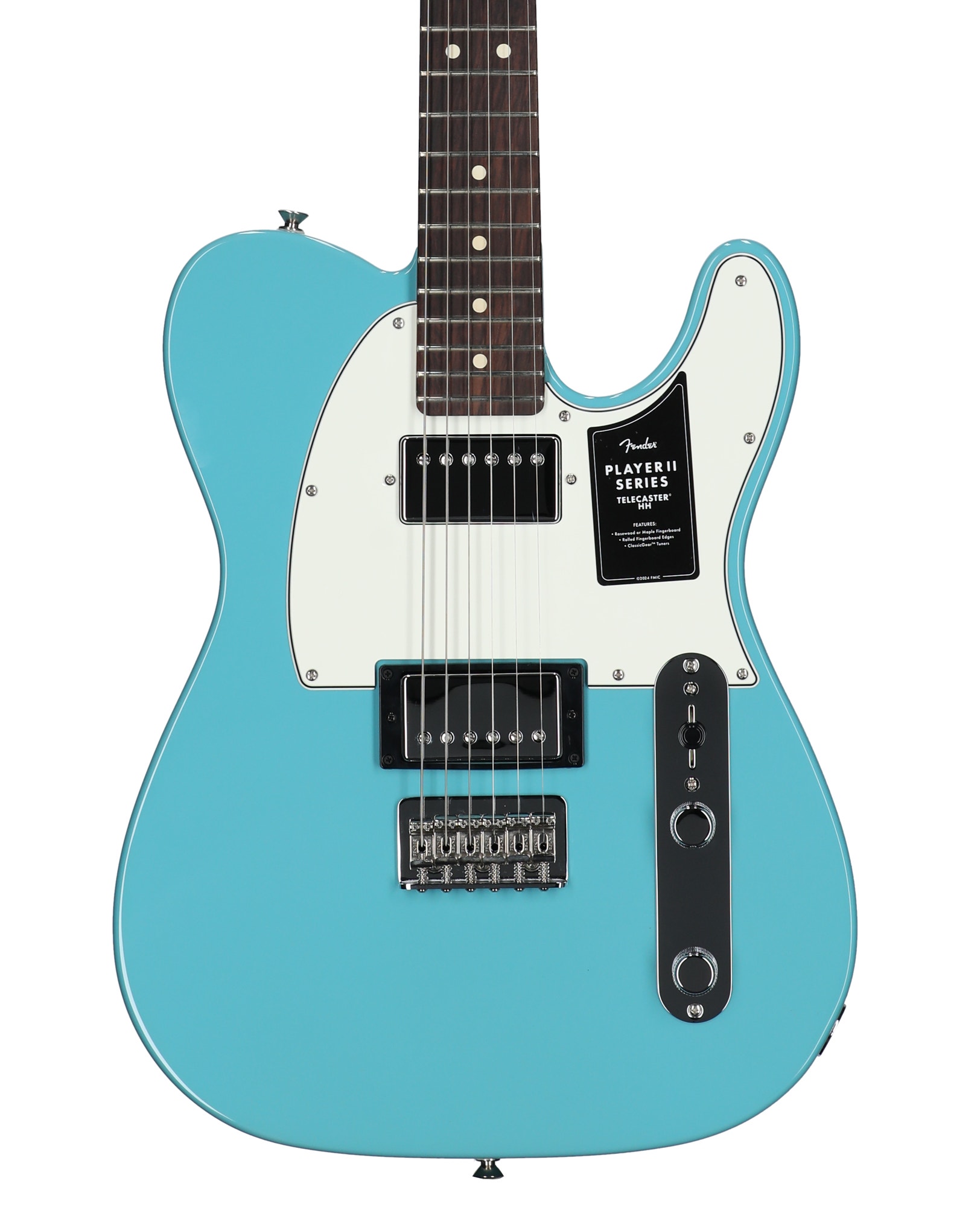 Fender Player II Telecaster HH Guitar Rosewood Neck Aquatone Blue