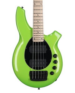 Ernie Ball Music Man Bongo 5 HH Bass Guitar with MONO Bag Mantis Green