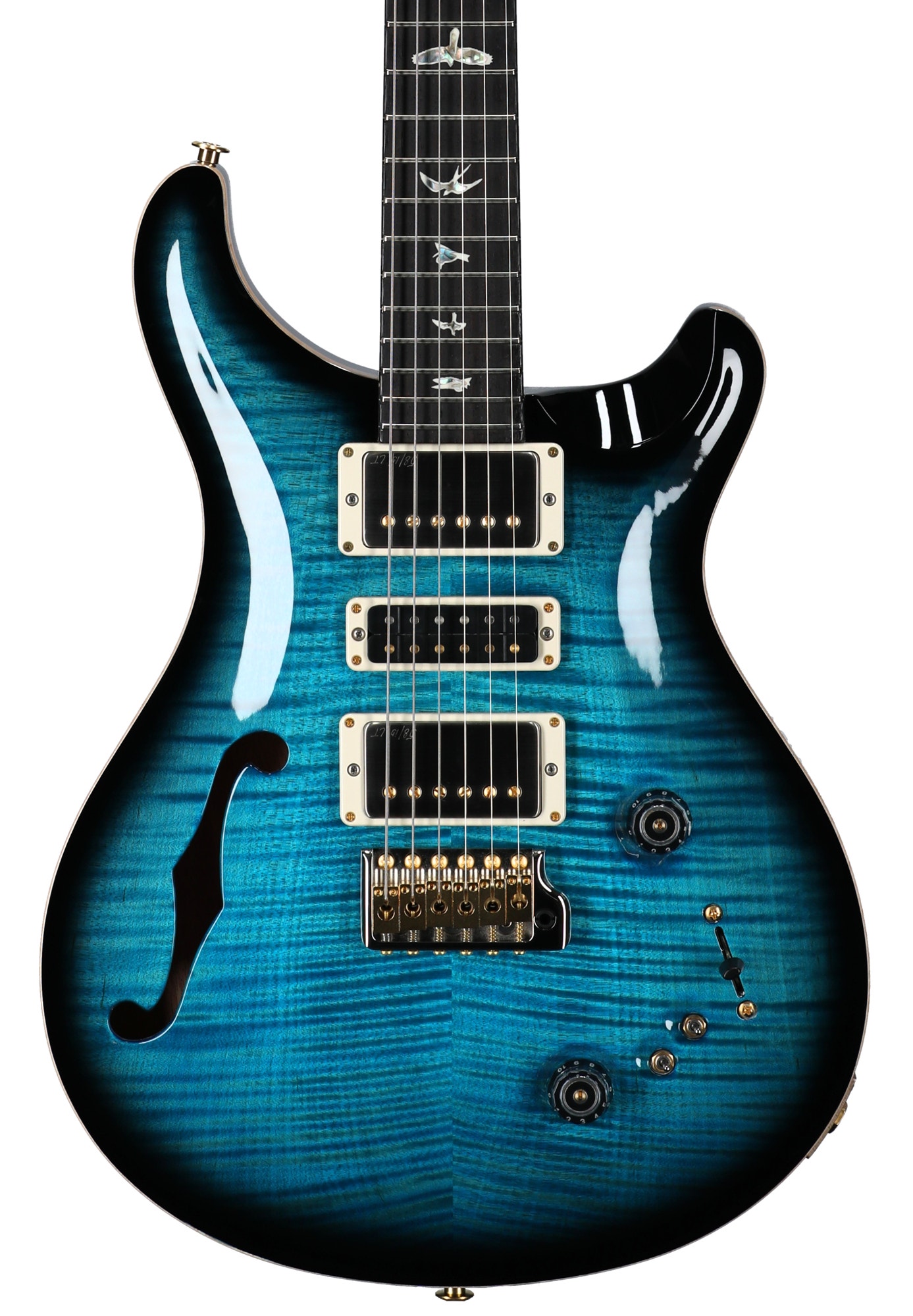 PRS Special Semi-Hollow 10-Top Carrol Blue Smoke View 2