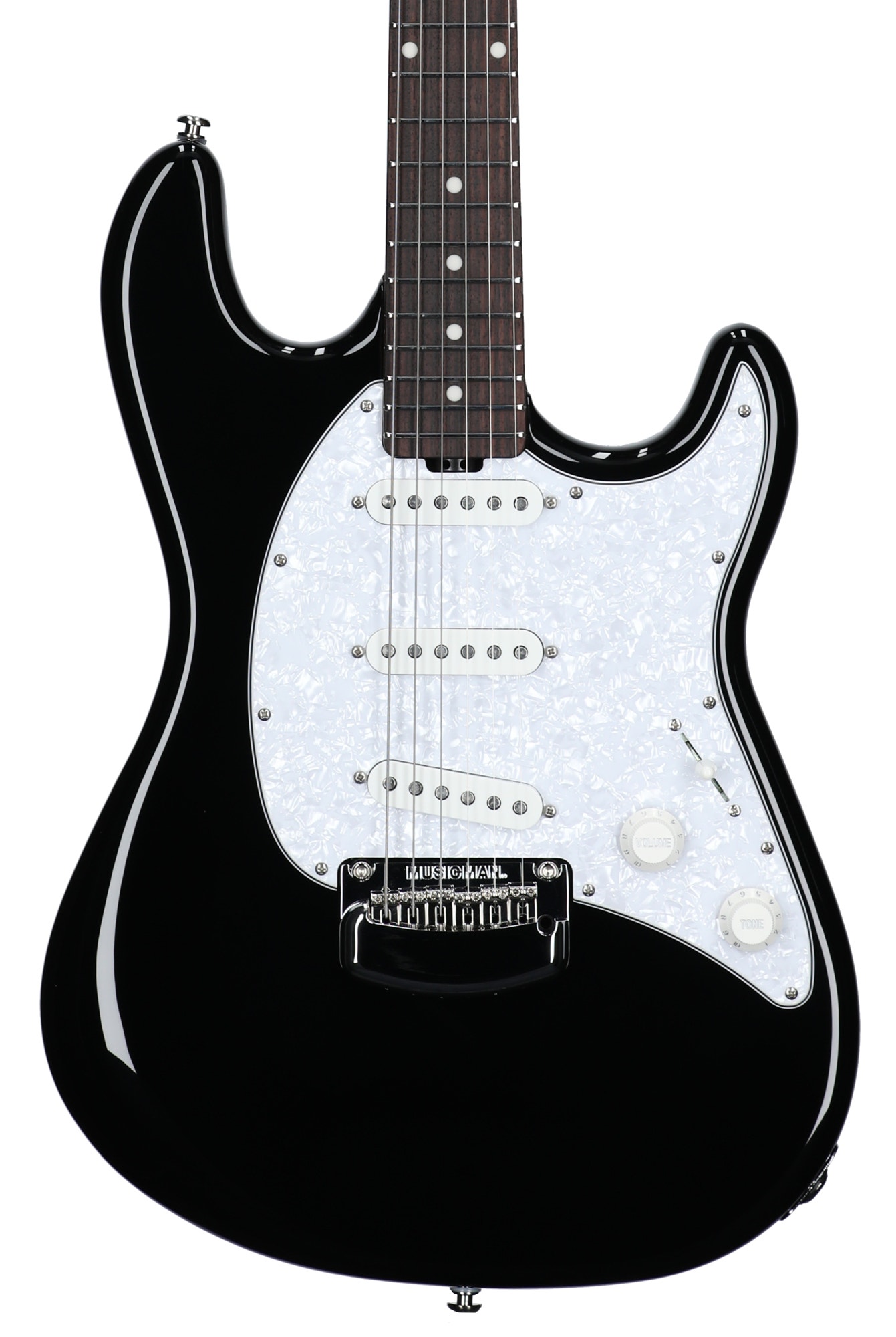 Ernie Ball Music Man Cutlass HT SSS Guitar with MONO Bag Night Crawler