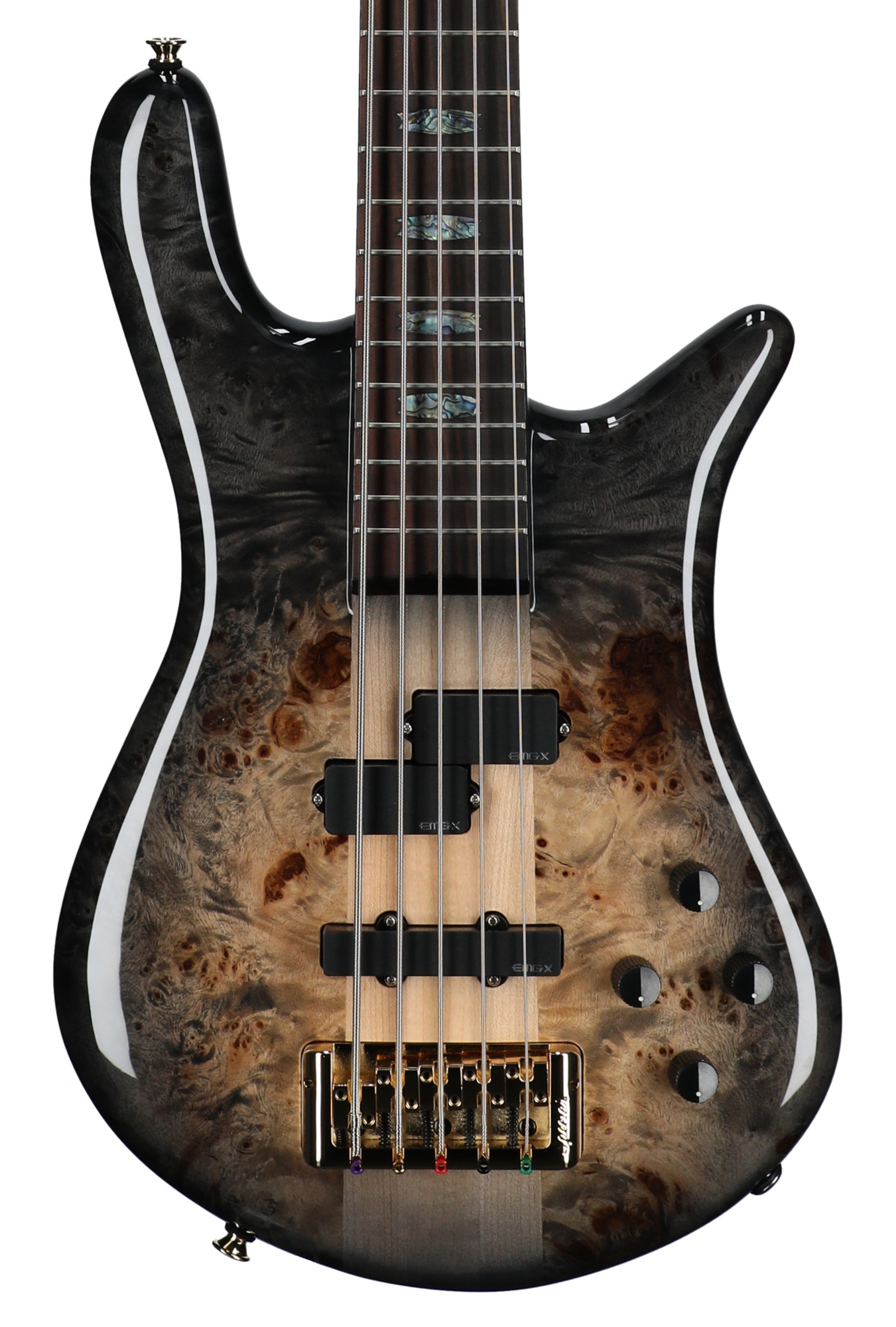 Spector Euro 5 Custom Bass Guitar with Bag Natural Black Burst Gloss