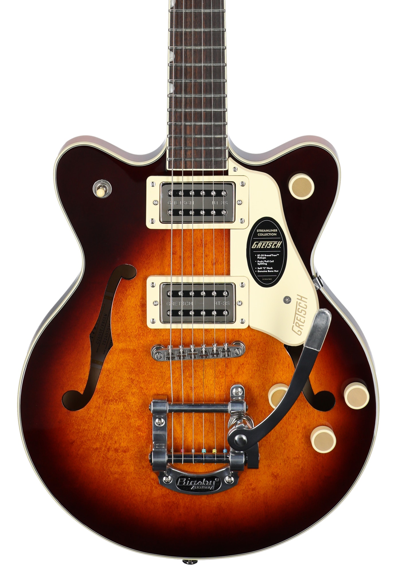 Gretsch G2655T Streamliner CB Jr Bigsby Forge Glow View 2