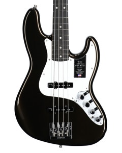Fender American Ultra II Jazz Bass Guitar Ebony Neck Texas Tea with Case View 2