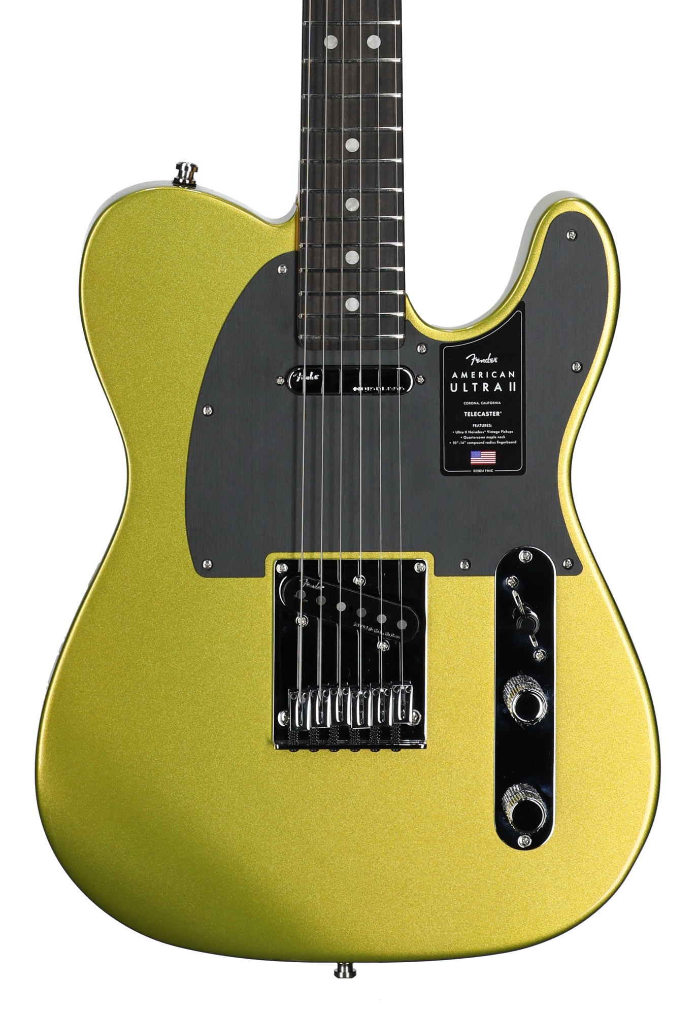 Fender American Ultra II Tele Ebony Neck Guitar Solar Flare with Case