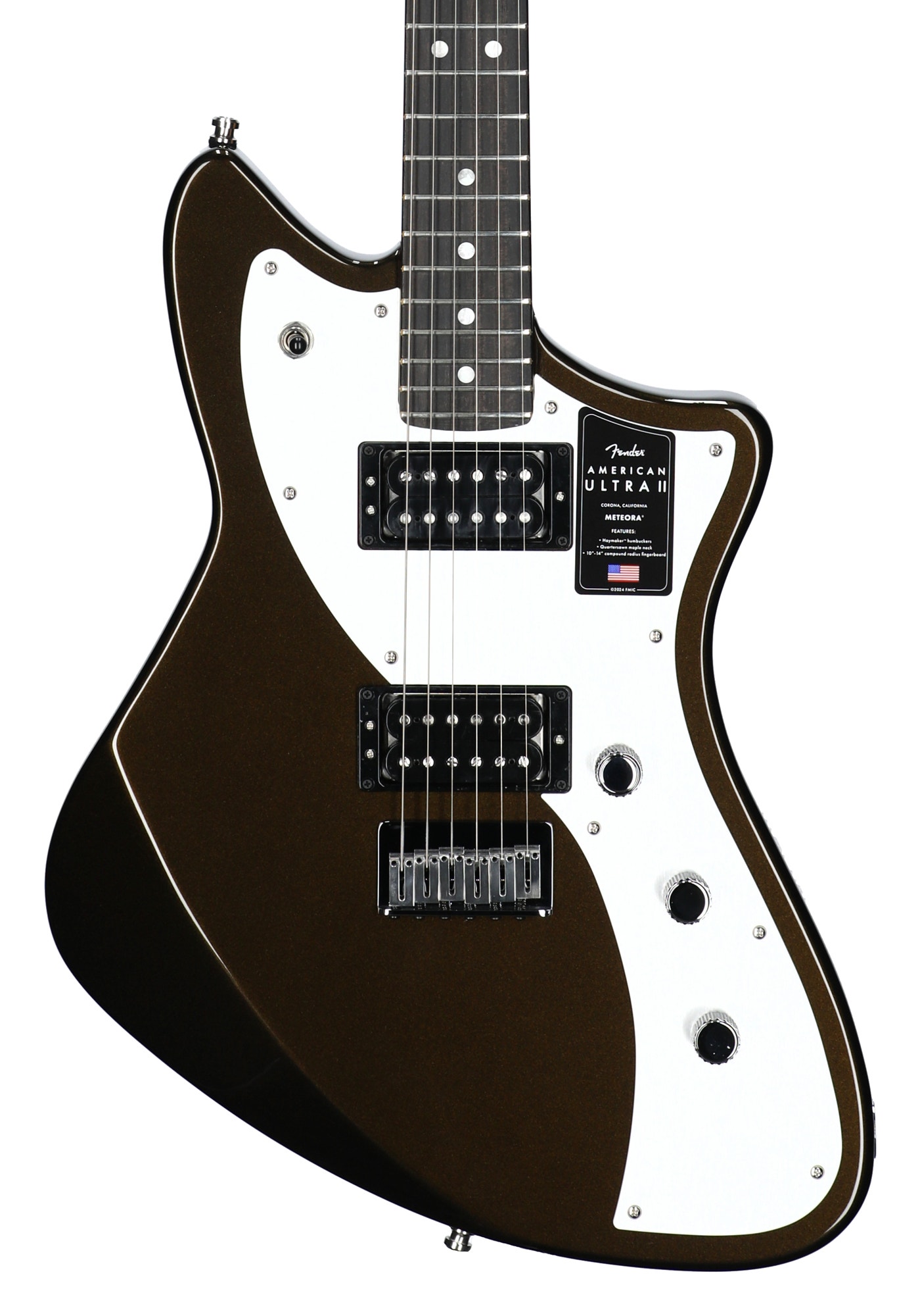 Fender American Ultra II Meteora Ebony Neck Guitar with Case