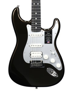 Fender American Ultra II Strat HSS Ebony Neck Guitar Texas Tea with Case View 2