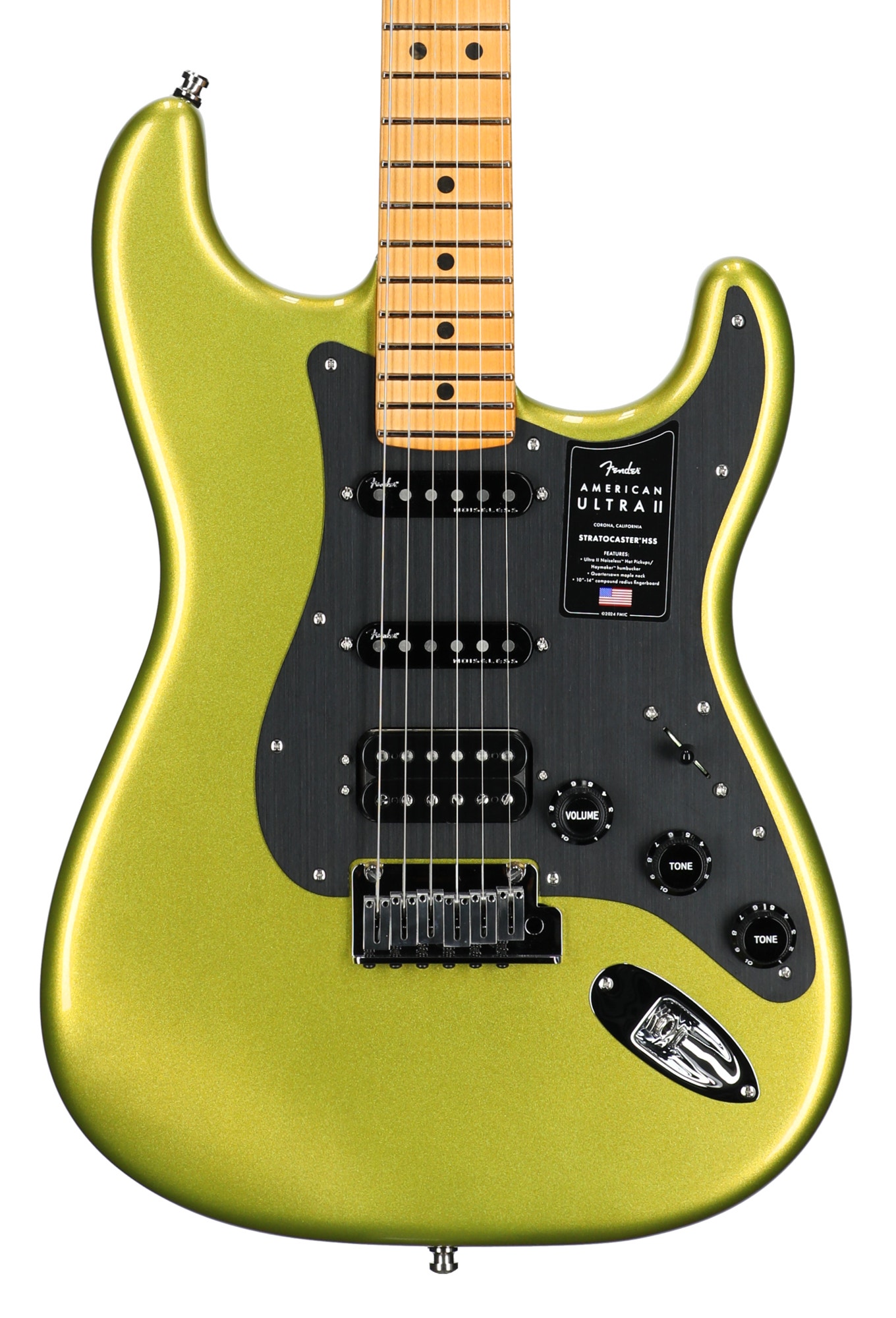 Fender American Ultra II Strat HSS Maple Neck Guitar with Case