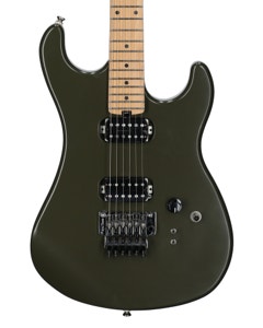 Kramer 84 HH Maple Neck Floyd Rose Guitar with Bag Atlas Green View 2