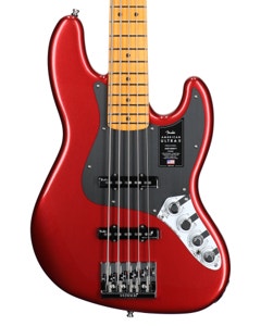 Fender Am Ultra II Jazz Bass V MN Sinister Red WC