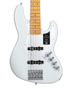 Fender American Ultra II Jazz Bass V Maple Neck Guitar with Case