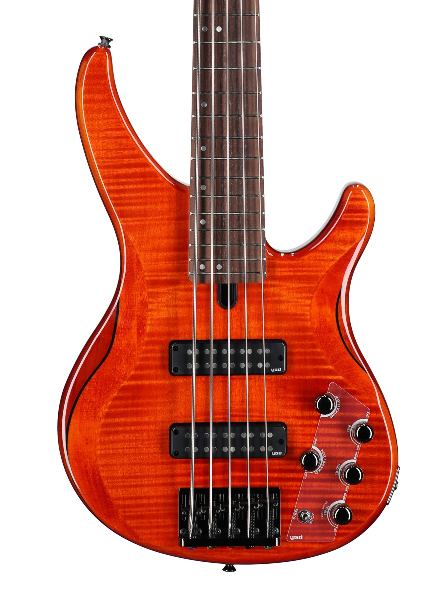 Yamaha TRBX605FM 5-String Bass Guitar Caramel Brown View 2