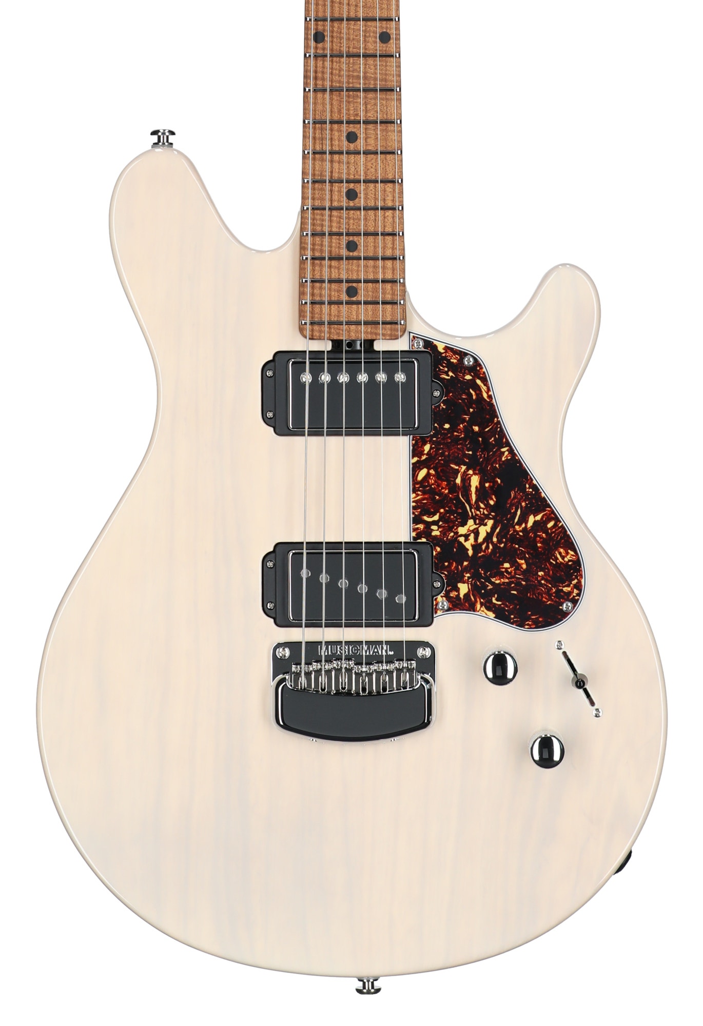 Ernie Ball Music Man James Valentine Guitar with MONO Bag Trans Buttermilk