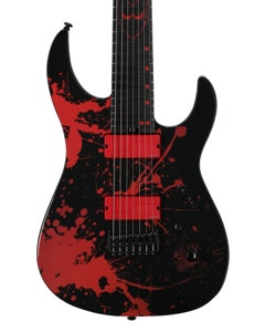 Legator N7SL-DB Ninja 7 String Slaughter Guitar with GIg Bag View 2