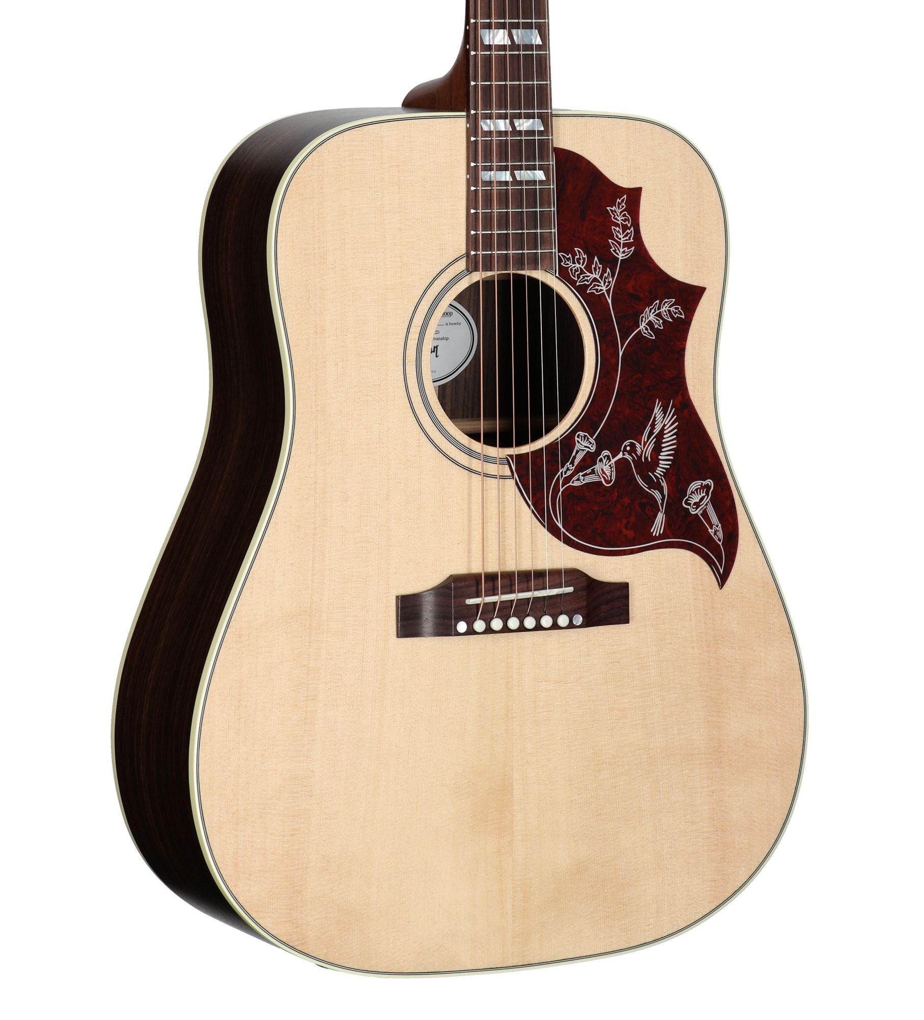 Gibson Hummingbird Studio Rosewood Acoustic Electric Guitar with Case Satin Natural View 8