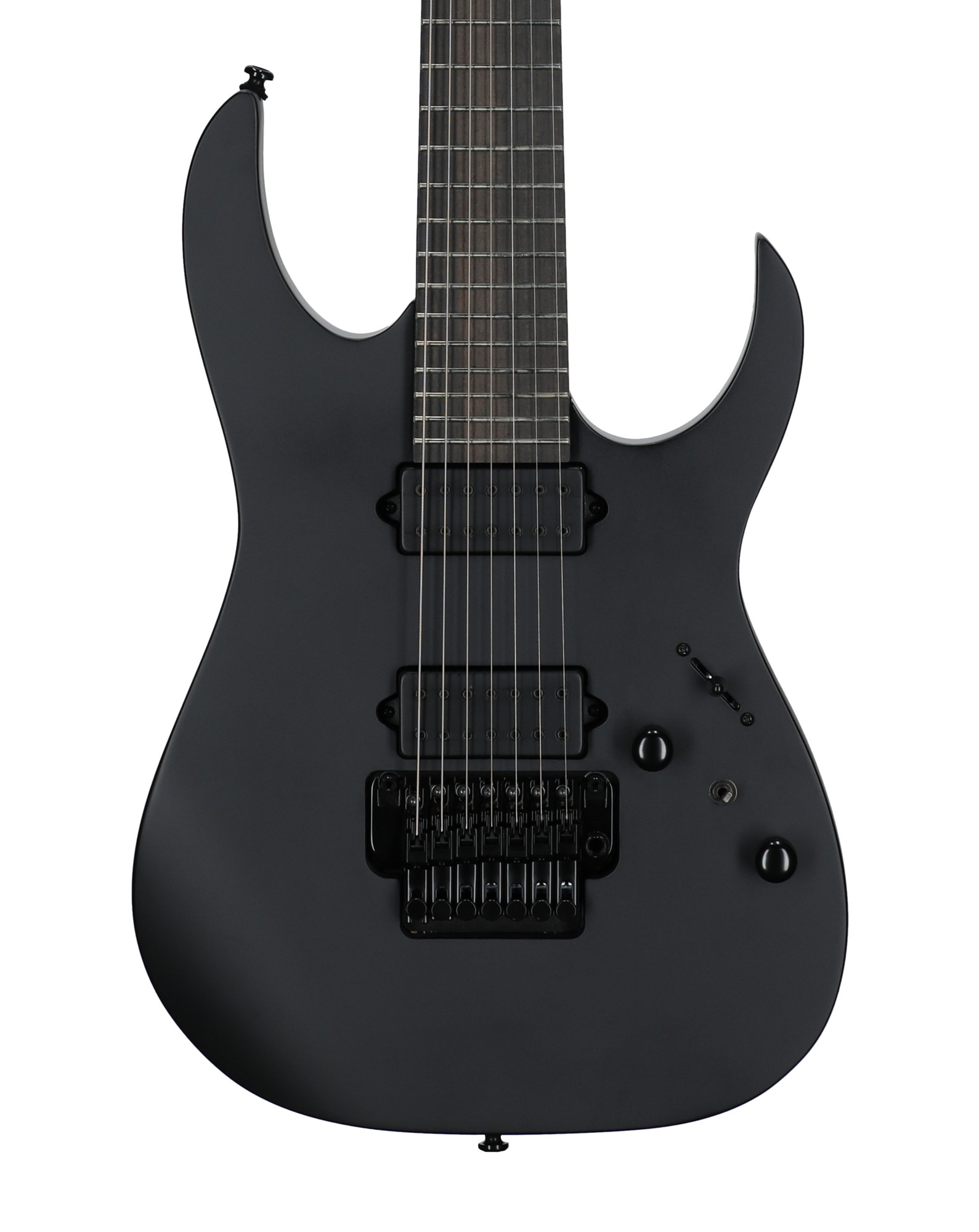 Ibanez Iron Label RGRB720 Electric Guitar Black Flat View 2