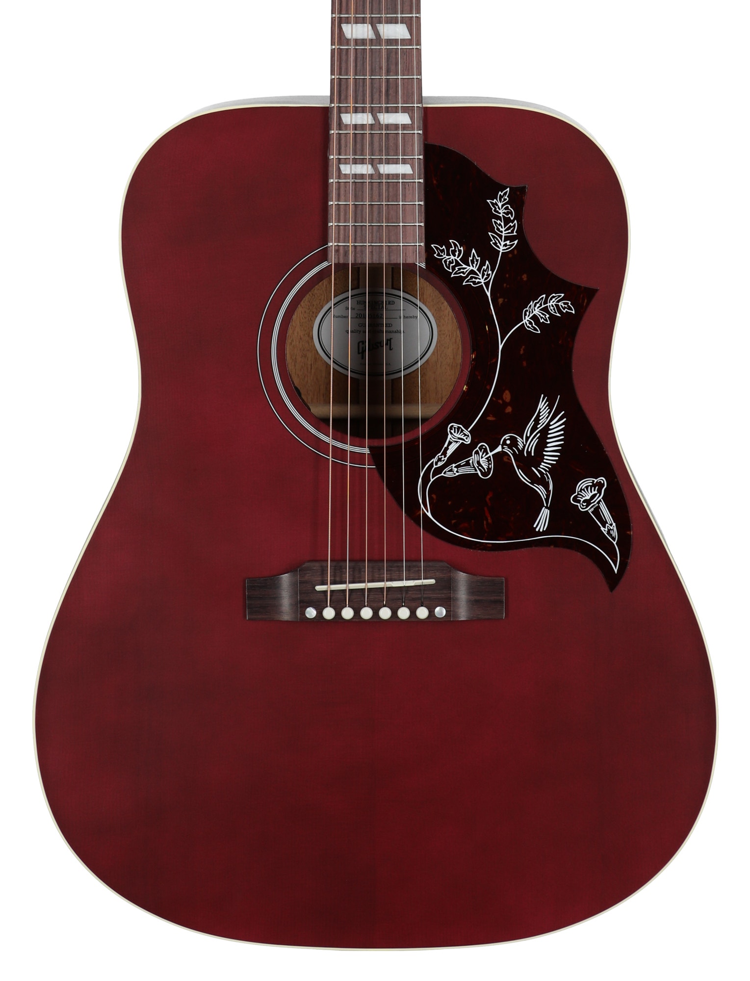 Gibson Hummingbird Special Acoustic Electric Guitar with Case Wine Red View 2