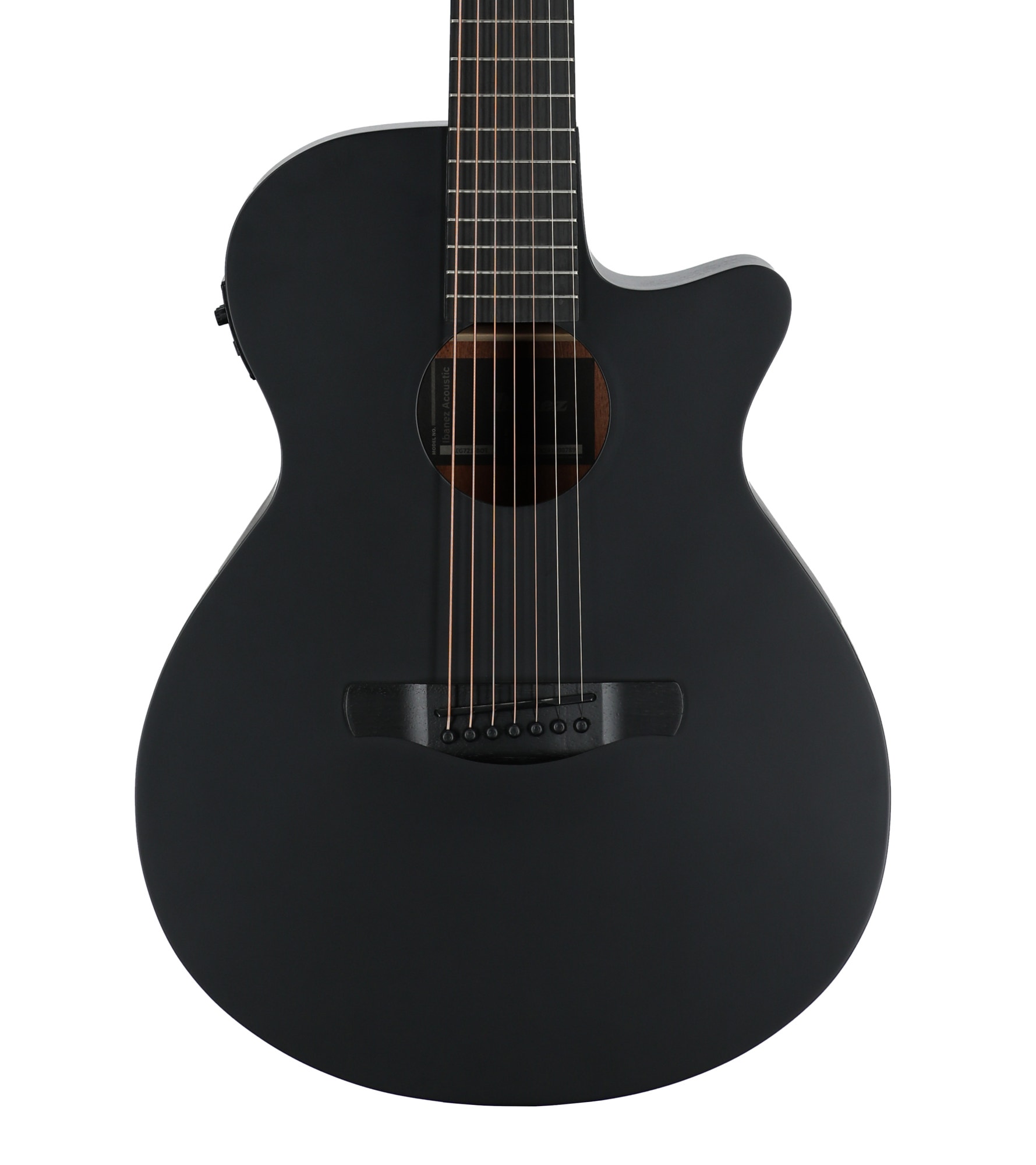Ibanez EAG721 Acoustic Electric Guitar Black Out View 2