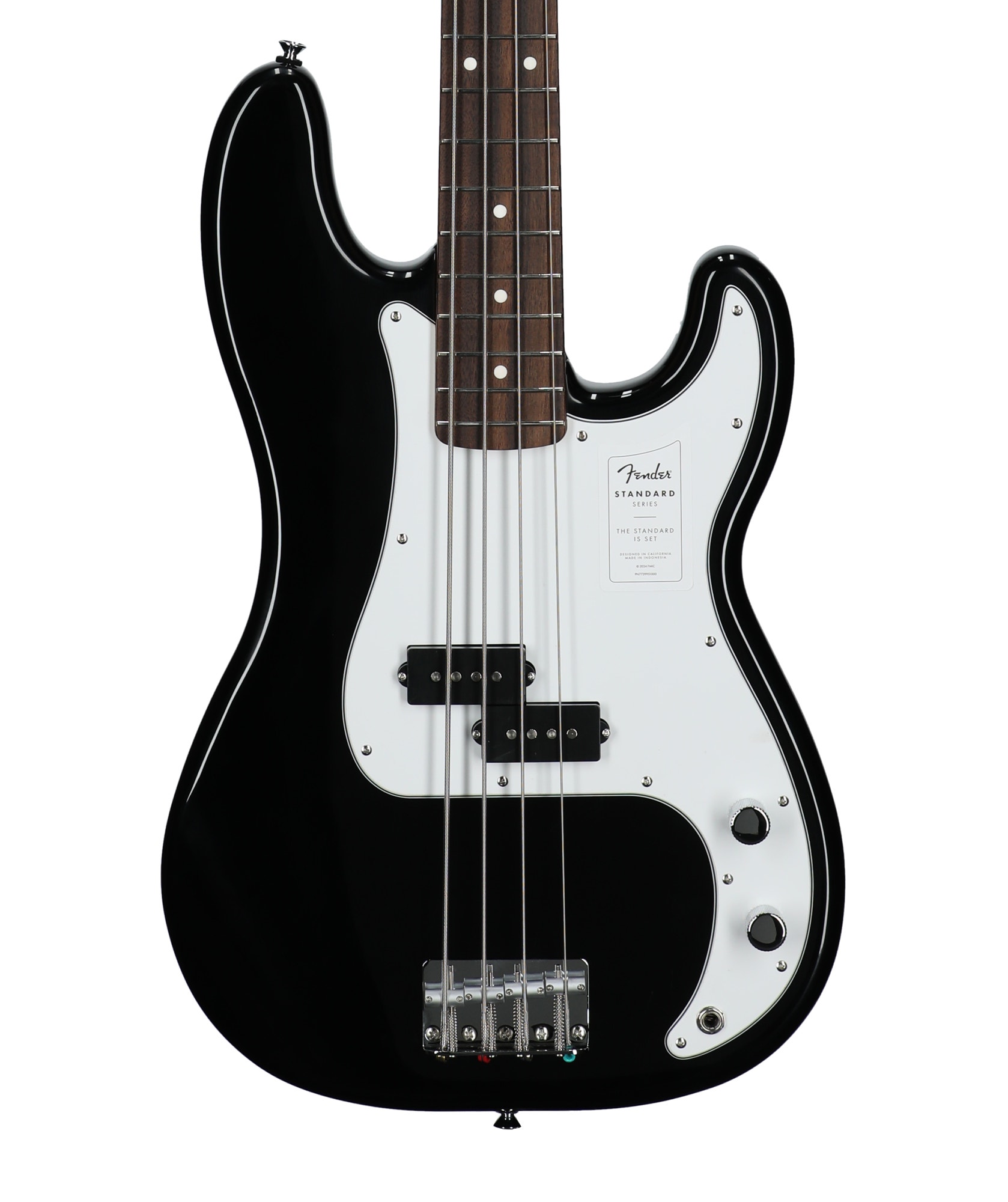 Fender Standard Precision Bass Laurel Neck Black View 2