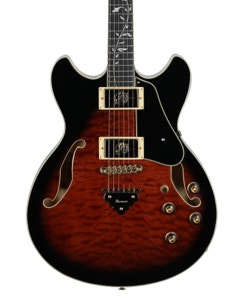 Ibanez Artcore Expressiont AS93QMSP Semi Hollow Body Guitar Dark Brown Sunburst