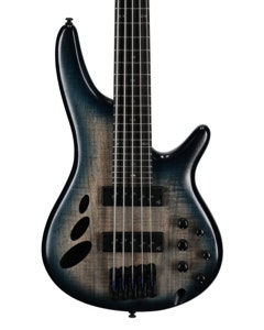 Ibanez SRD905 5-String Bass Guitar Cosmic Blue Starburst Low Gloss View 2