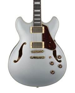 Ibanez Artcore AS73G Semi Hollow Body Guitar Moonstone Silver Flat