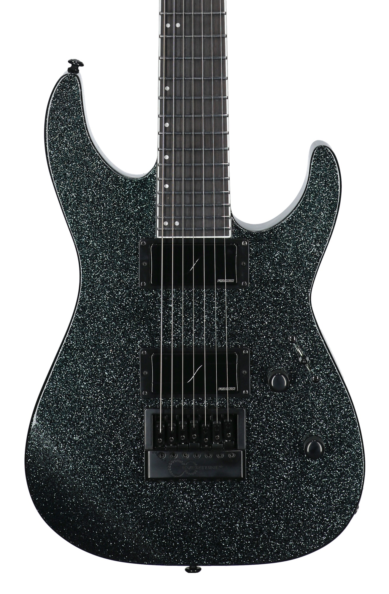 ESP LTD M-1007 Baritone Evertune Electric Guitar Granite Sparkle View 2