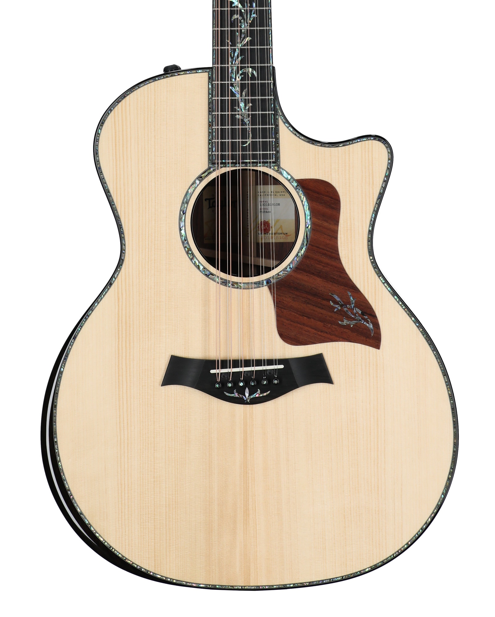 Taylor PS54ce 12-String Acoustic Electric Guitar with Case Shaded Edgeburst View 2