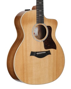 Taylor 214ce Koa Deluxe Acoustic Electric Guitar with Case View 8