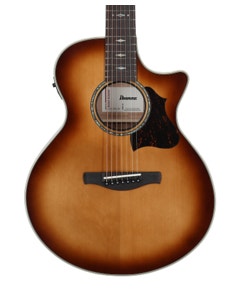 Ibanez AE3007FMH Acoustic Electric Guitar Tobacco Edge Burst View 2