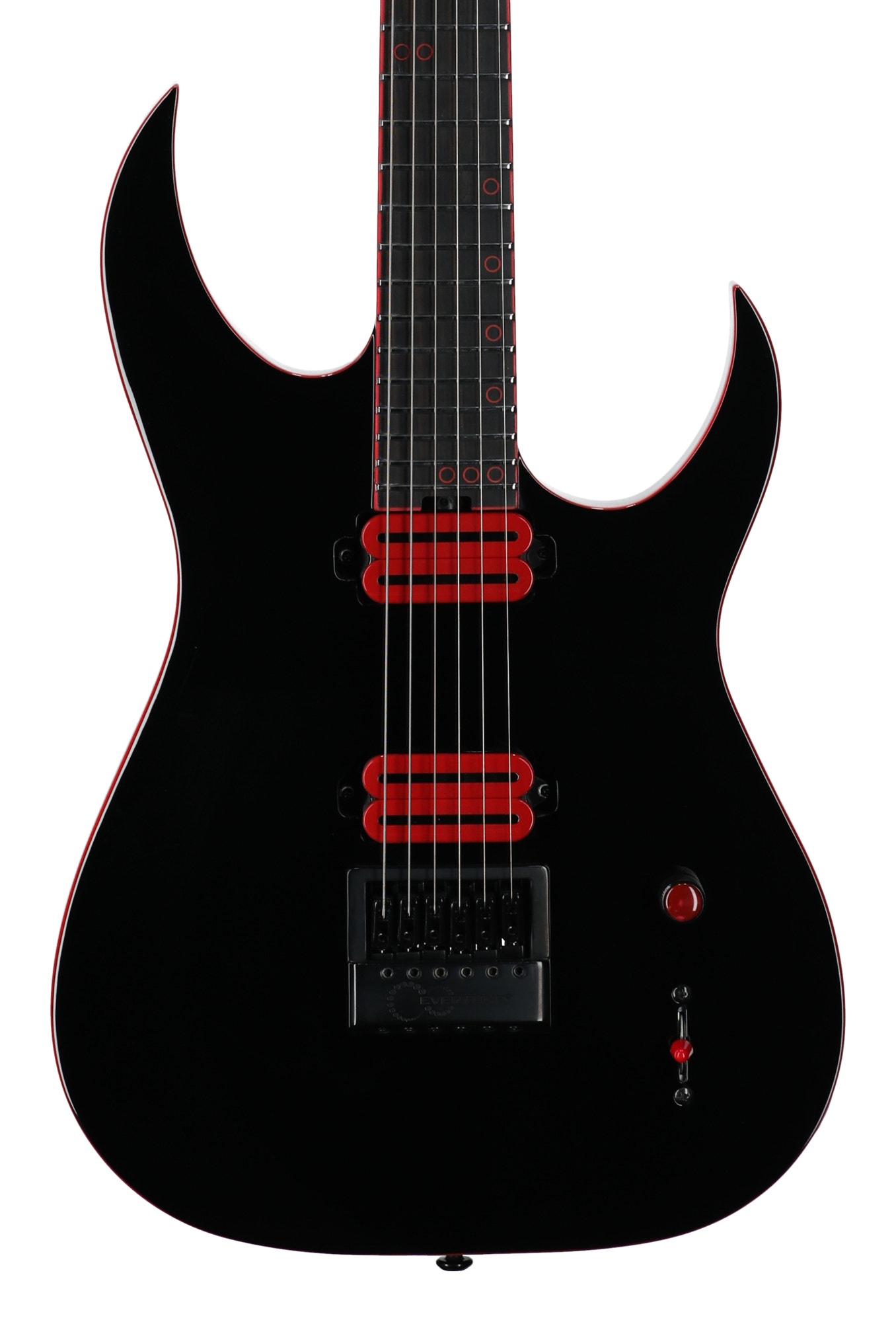 Schecter Sunset 6 ET Red Dawn Electric Guitar Gloss Black View 2