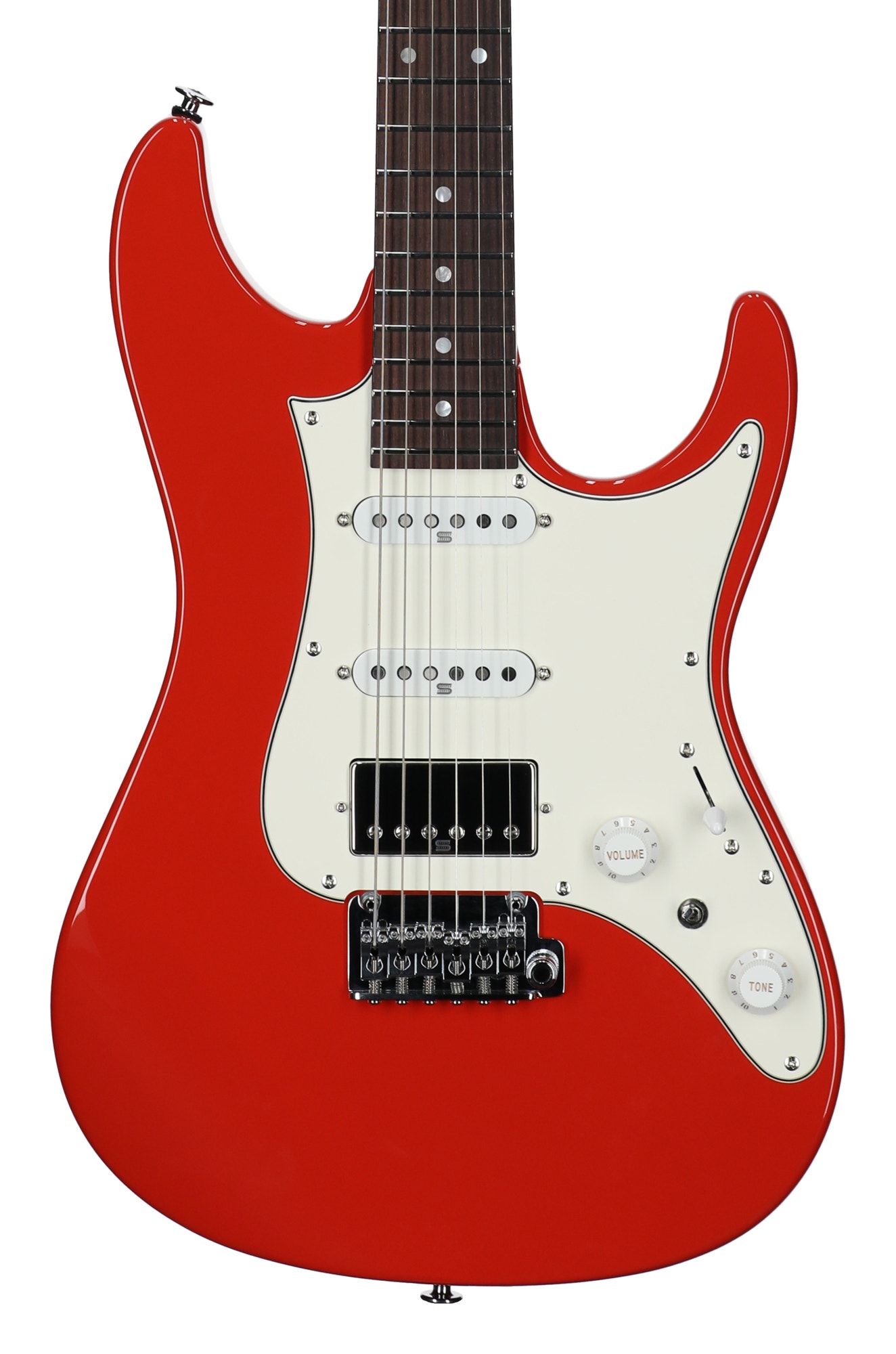 Ibanez Prestige AZ2204NW Electric Guitar with Case Vermillion Red View 2