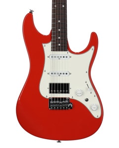 Ibanez Prestige AZ2204NW Electric Guitar with Case Vermillion Red View 2